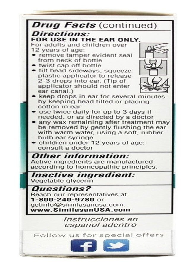 Similasan Ear Wax Relief Drops, 0.33 Fluid Ounces - 1 count - Image 3